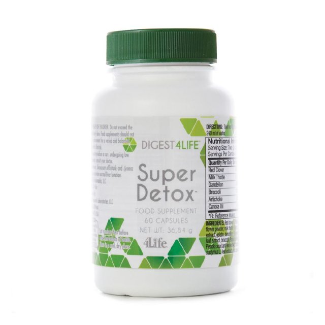 Super Detox  - 60 caps, food supplement, 4Life, USA