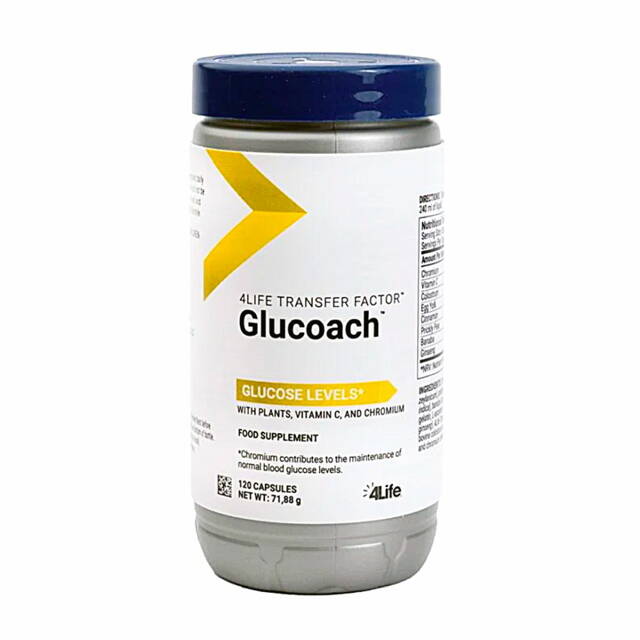 Transfer Factor Glucoach -120 Kaps, Nahrungsergänzungsmittel 4Life, USA